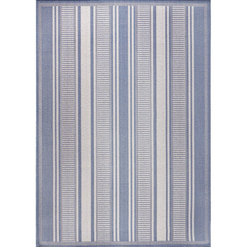 Haynes Modern Double Stripe Indoor/outdoor Area Rug